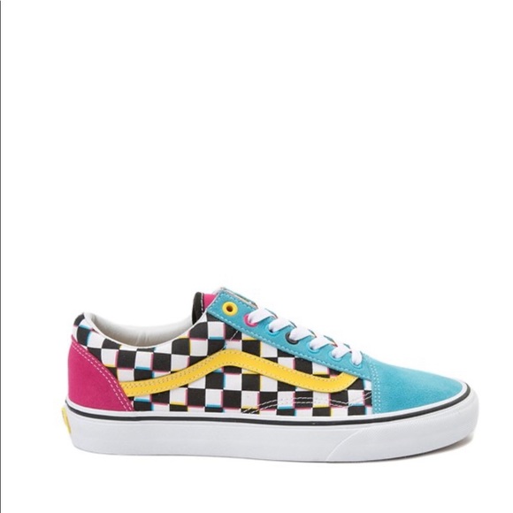Vans Old Skool Checkerboard Skate Shoe 